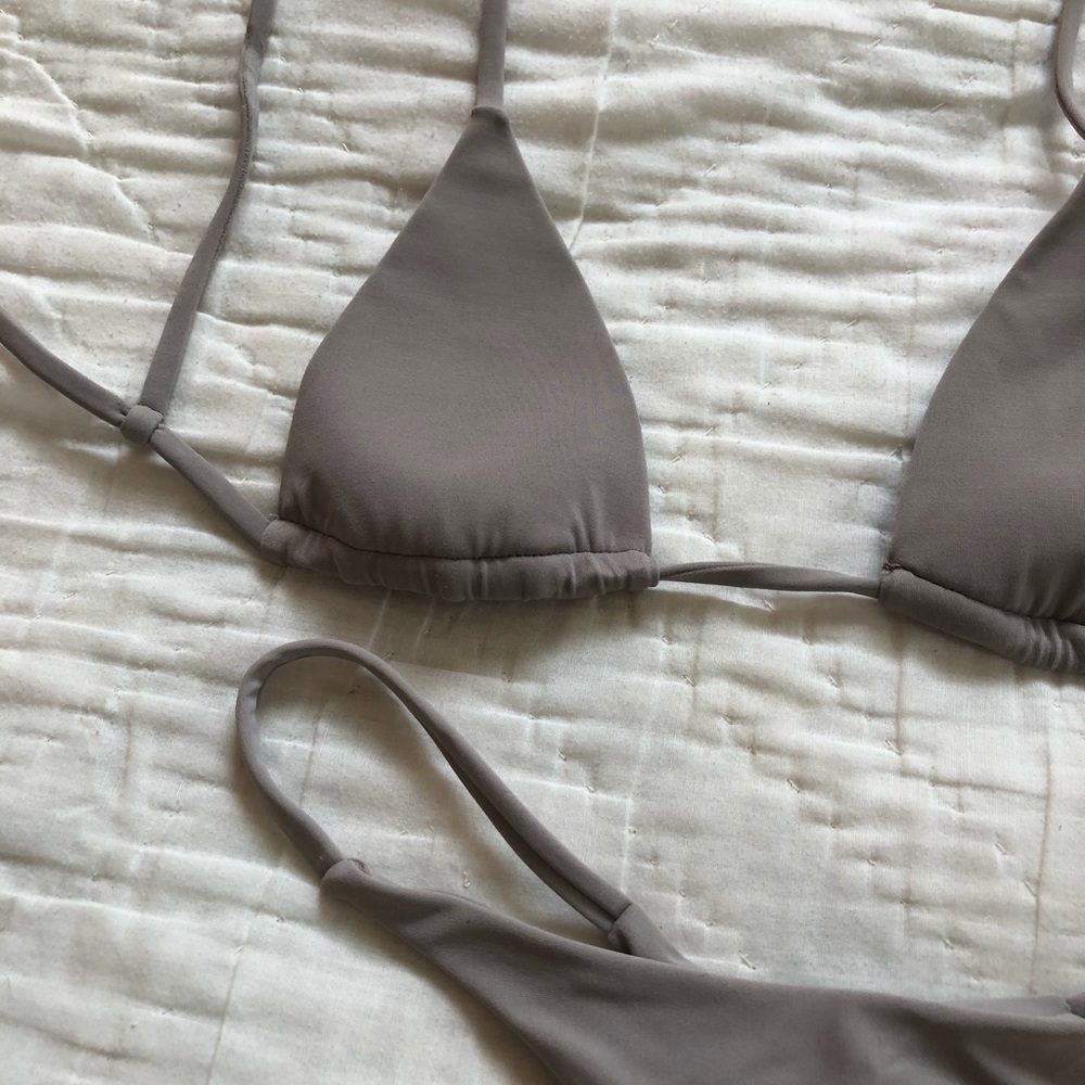 Andi Bagus Gray Bikini Set